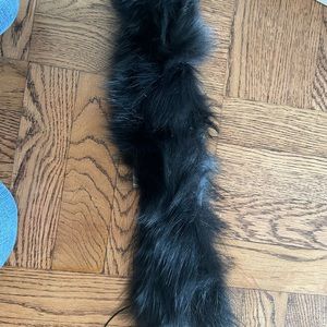 Black fur scarf